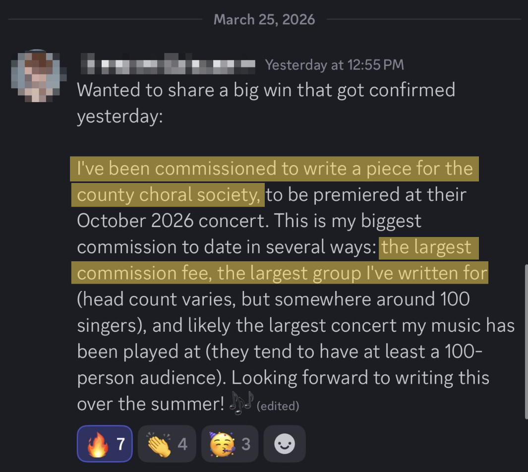 Testimonial: Biggest commission to date